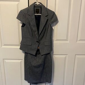 The Limited Navy Women's Summer Suit Jacket and Pencil Skirt Set